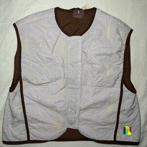 Free People Movement Kacie Reversible Quilted Liner Vest NWOT